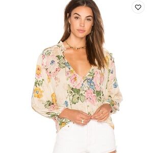Auguste Delilah Boho Blouse in Delilah Bloom Natural